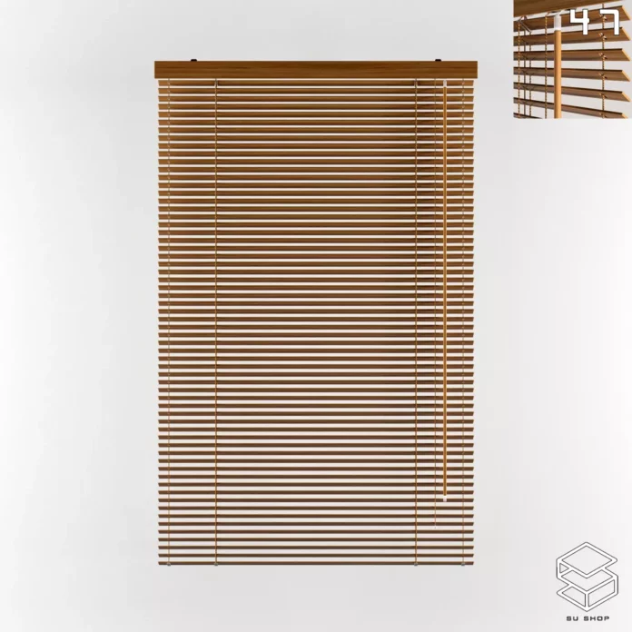 MODERN CURTAIN - SKETCHUP 3D MODEL - VRAY OR ENSCAPE - ID05704