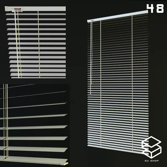 MODERN CURTAIN - SKETCHUP 3D MODEL - VRAY OR ENSCAPE - ID05705