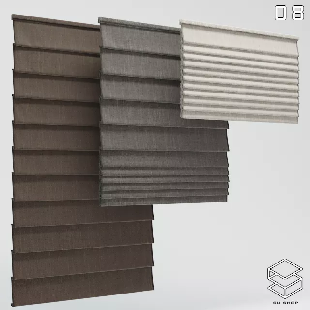 MODERN CURTAIN - SKETCHUP 3D MODEL - VRAY OR ENSCAPE - ID05711
