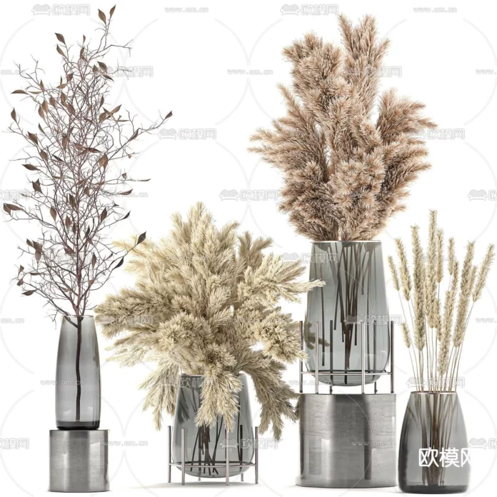 MODERN DECORATION SET - SKETCHUP 3D MODEL - VRAY OR ENSCAPE - ID05820