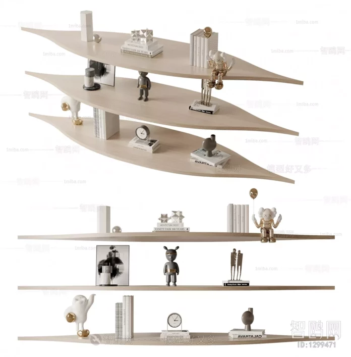 MODERN DECORATION SET - SKETCHUP 3D MODEL - VRAY OR ENSCAPE - ID05916