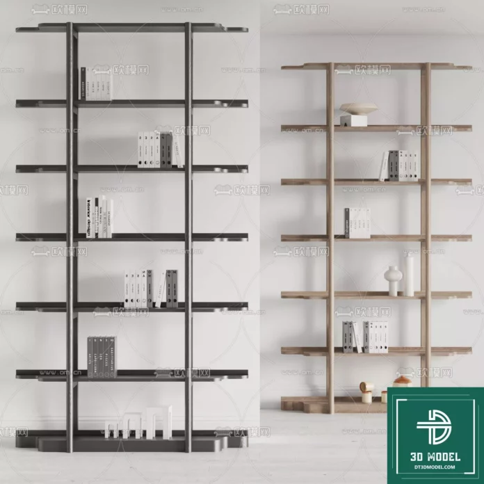 MODERN DECORATIVE SHELF - SKETCHUP 3D MODEL - VRAY OR ENSCAPE - ID06174