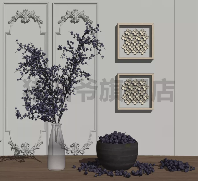 MODERN DECORATIVE - SKETCHUP 3D MODEL - VRAY OR ENSCAPE - ID06055