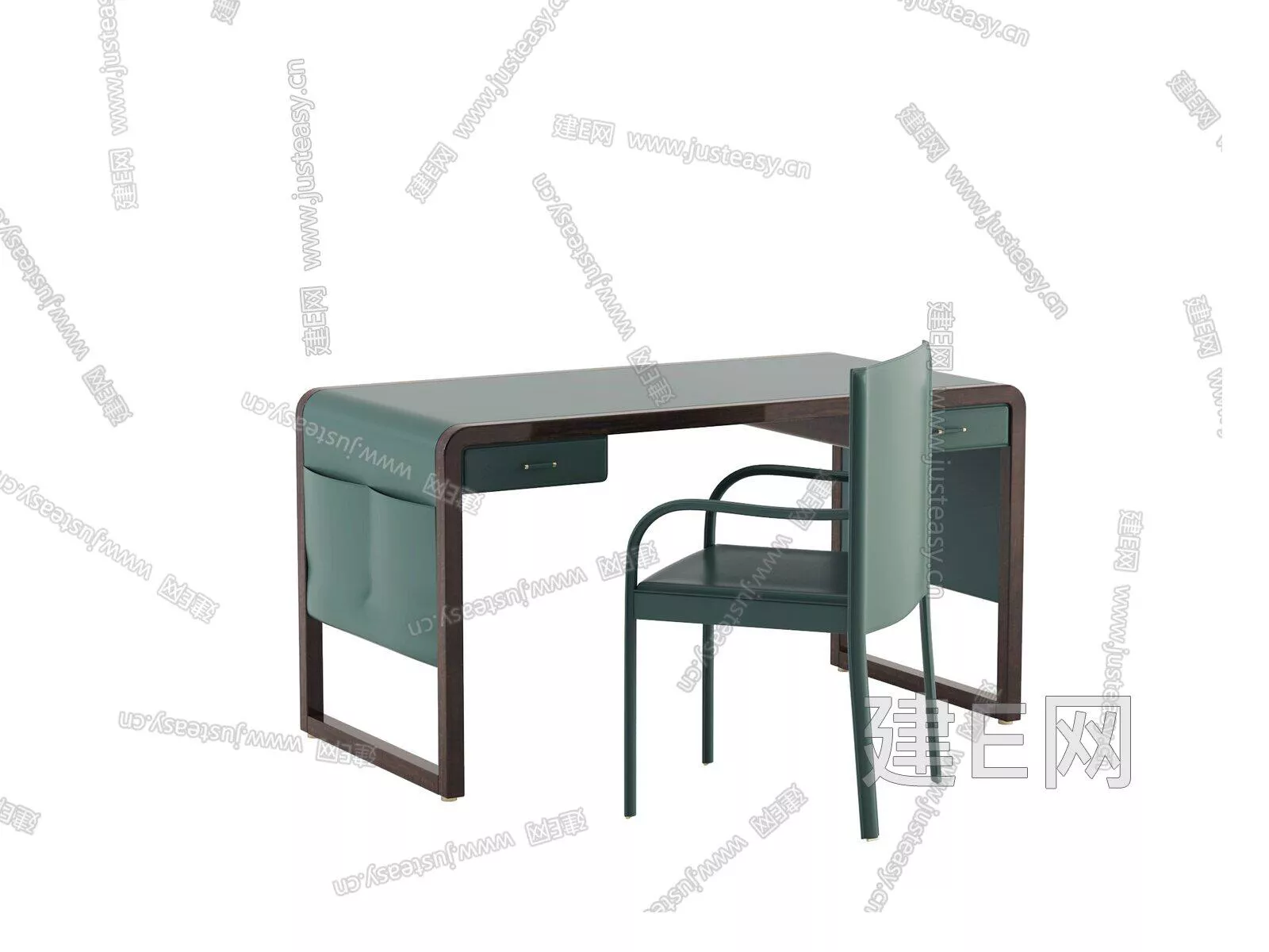 MODERN DESK AND CHAIRS - SKETCHUP 3D MODEL - ENSCAPE - 104941595