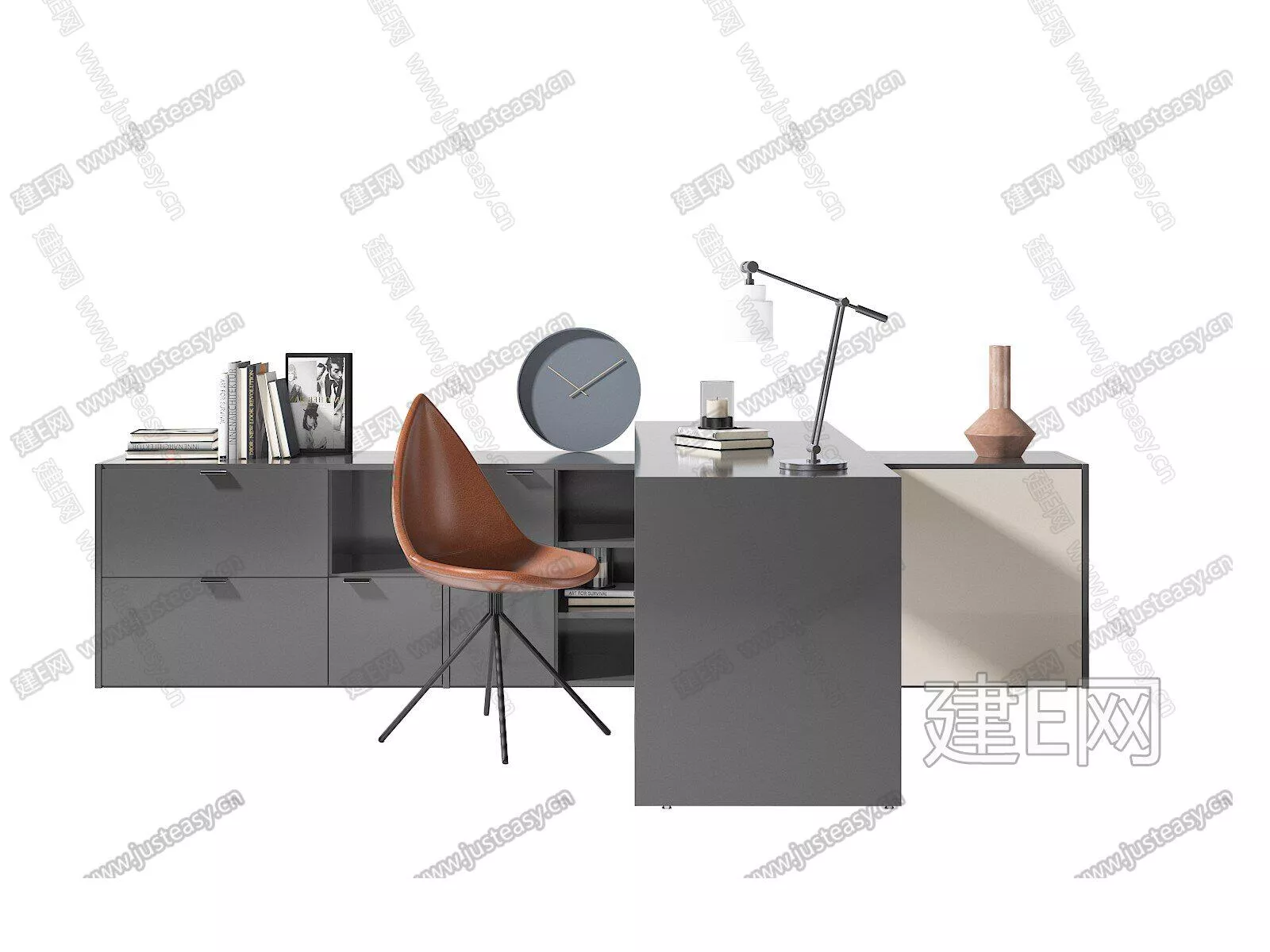 MODERN DESK AND CHAIRS - SKETCHUP 3D MODEL - ENSCAPE - 104941671