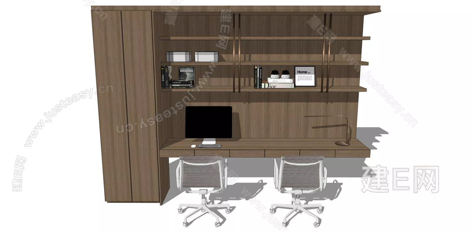 MODERN DESK - SKETCHUP 3D MODEL - ENSCAPE - 105988098