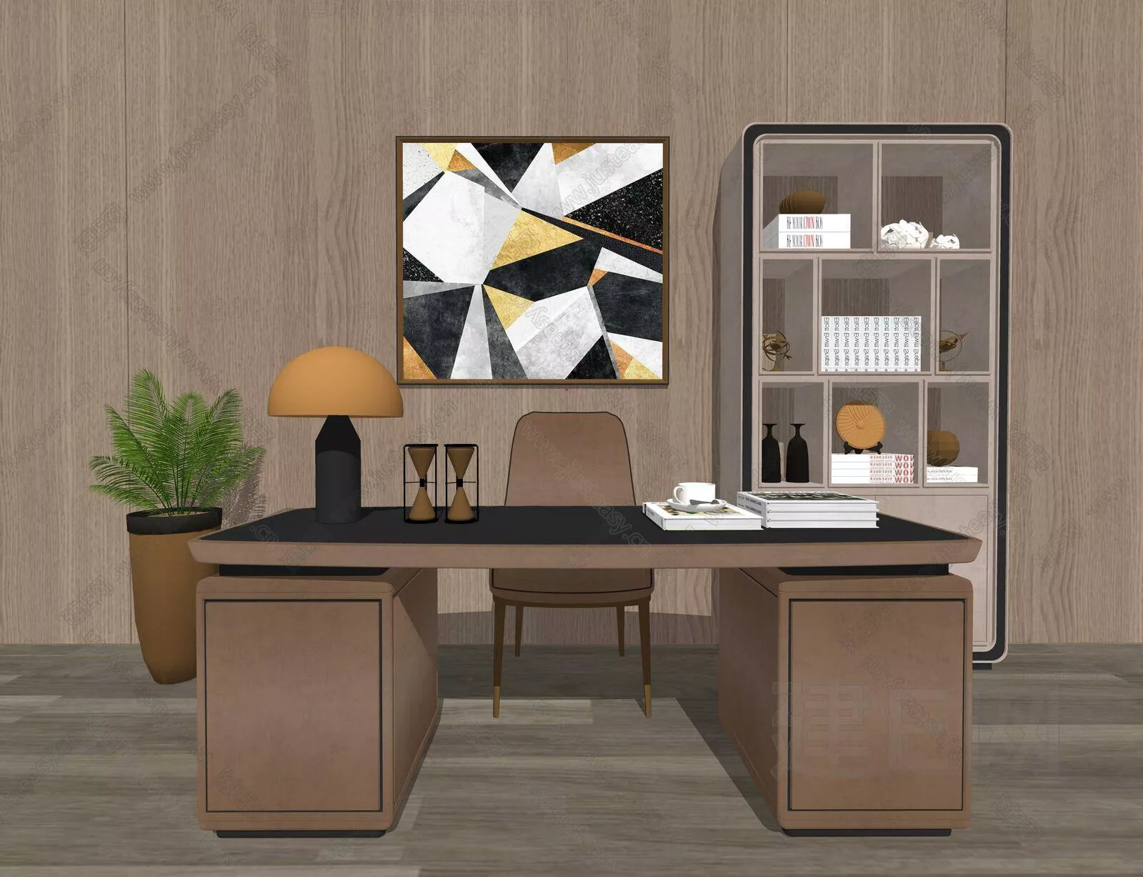 MODERN DESK - SKETCHUP 3D MODEL - ENSCAPE - 106053787