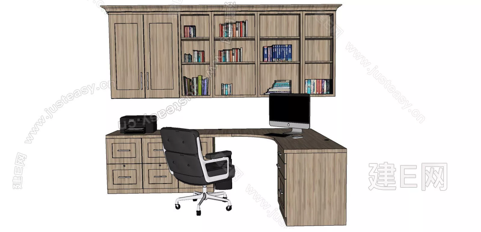 MODERN DESK - SKETCHUP 3D MODEL - ENSCAPE - 111886786