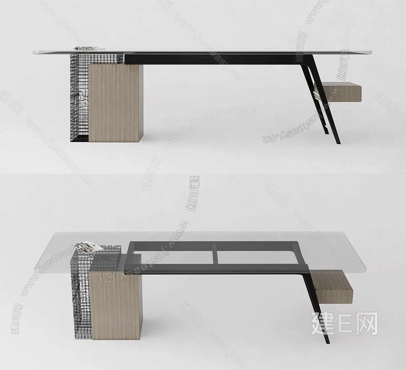 MODERN DESK - SKETCHUP 3D MODEL - ENSCAPE - 115033513