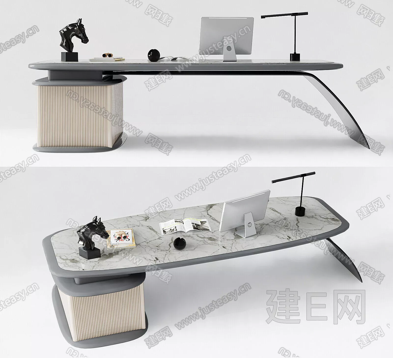 MODERN DESK - SKETCHUP 3D MODEL - ENSCAPE - 116213183