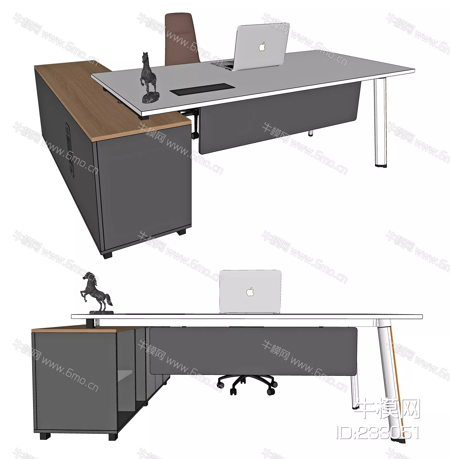 MODERN DESK - SKETCHUP 3D MODEL - ENSCAPE - 233051