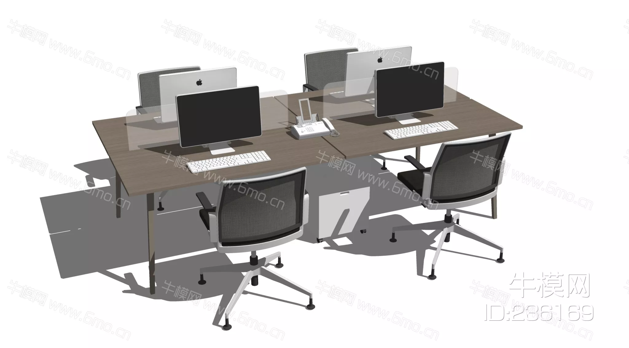 MODERN DESK - SKETCHUP 3D MODEL - ENSCAPE - 236169