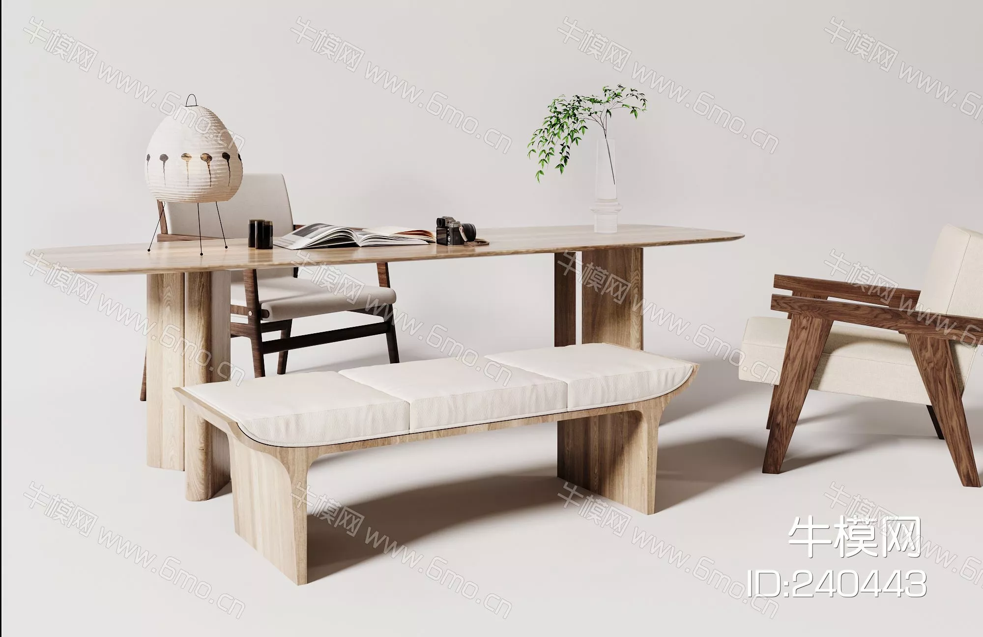 MODERN DESK - SKETCHUP 3D MODEL - ENSCAPE - 240443