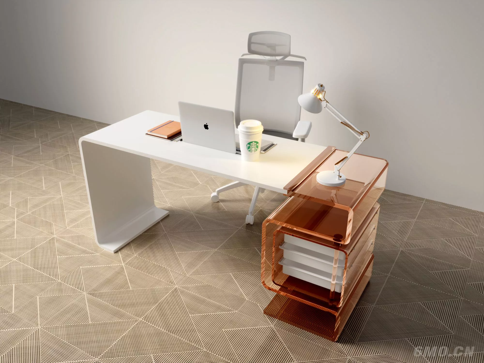 MODERN DESK - SKETCHUP 3D MODEL - ENSCAPE - 240971