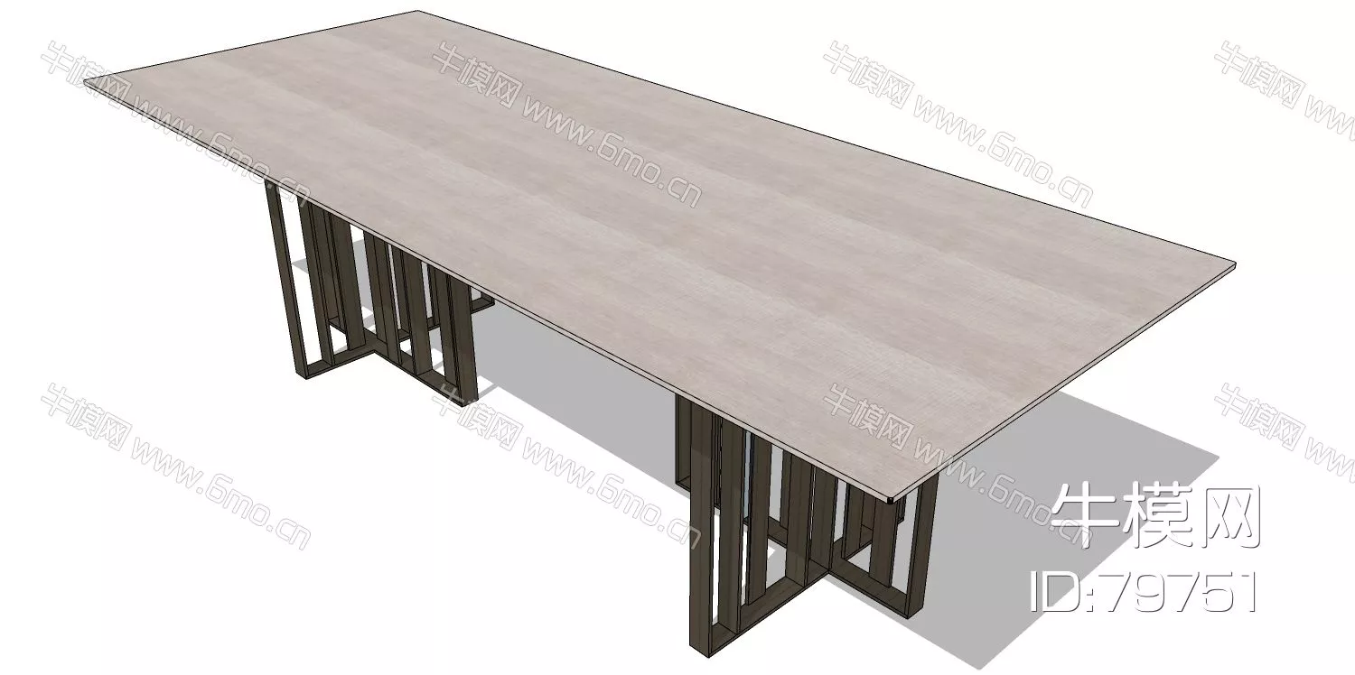 MODERN DESK - SKETCHUP 3D MODEL - ENSCAPE - 79751