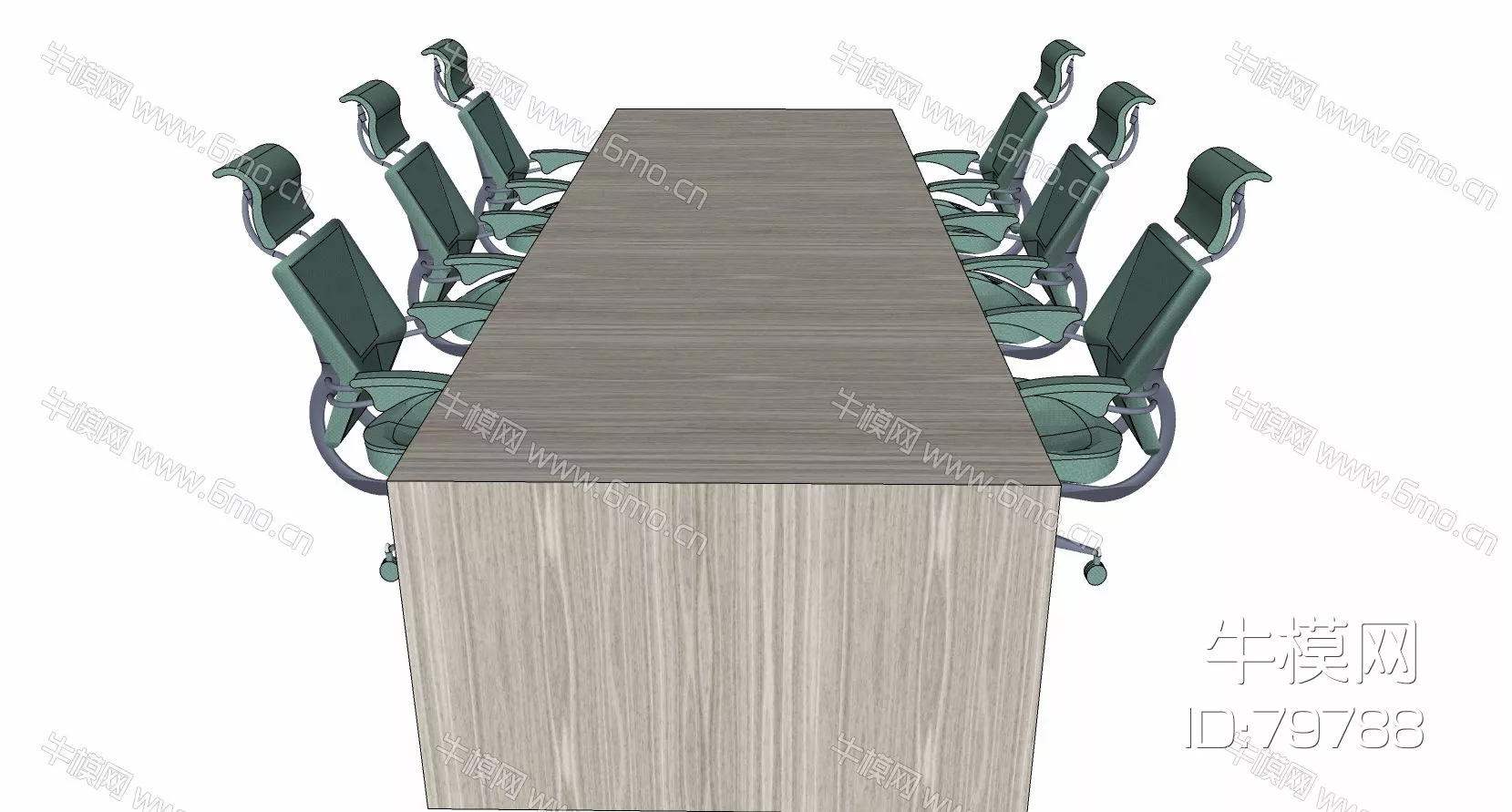 MODERN DESK - SKETCHUP 3D MODEL - ENSCAPE - 79788