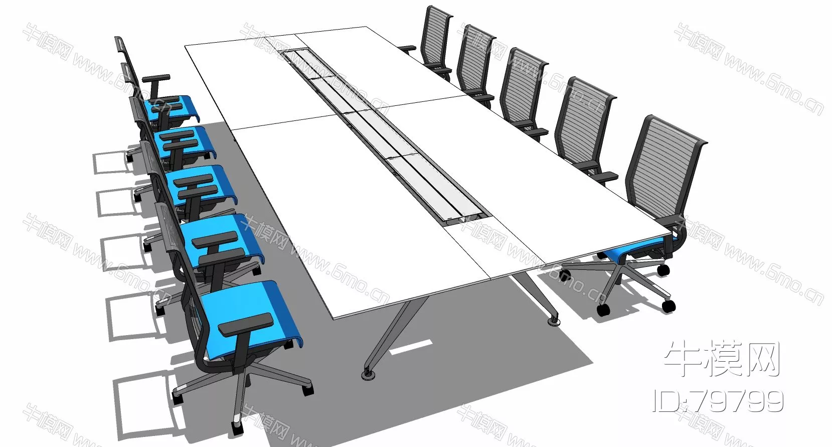 MODERN DESK - SKETCHUP 3D MODEL - ENSCAPE - 79799