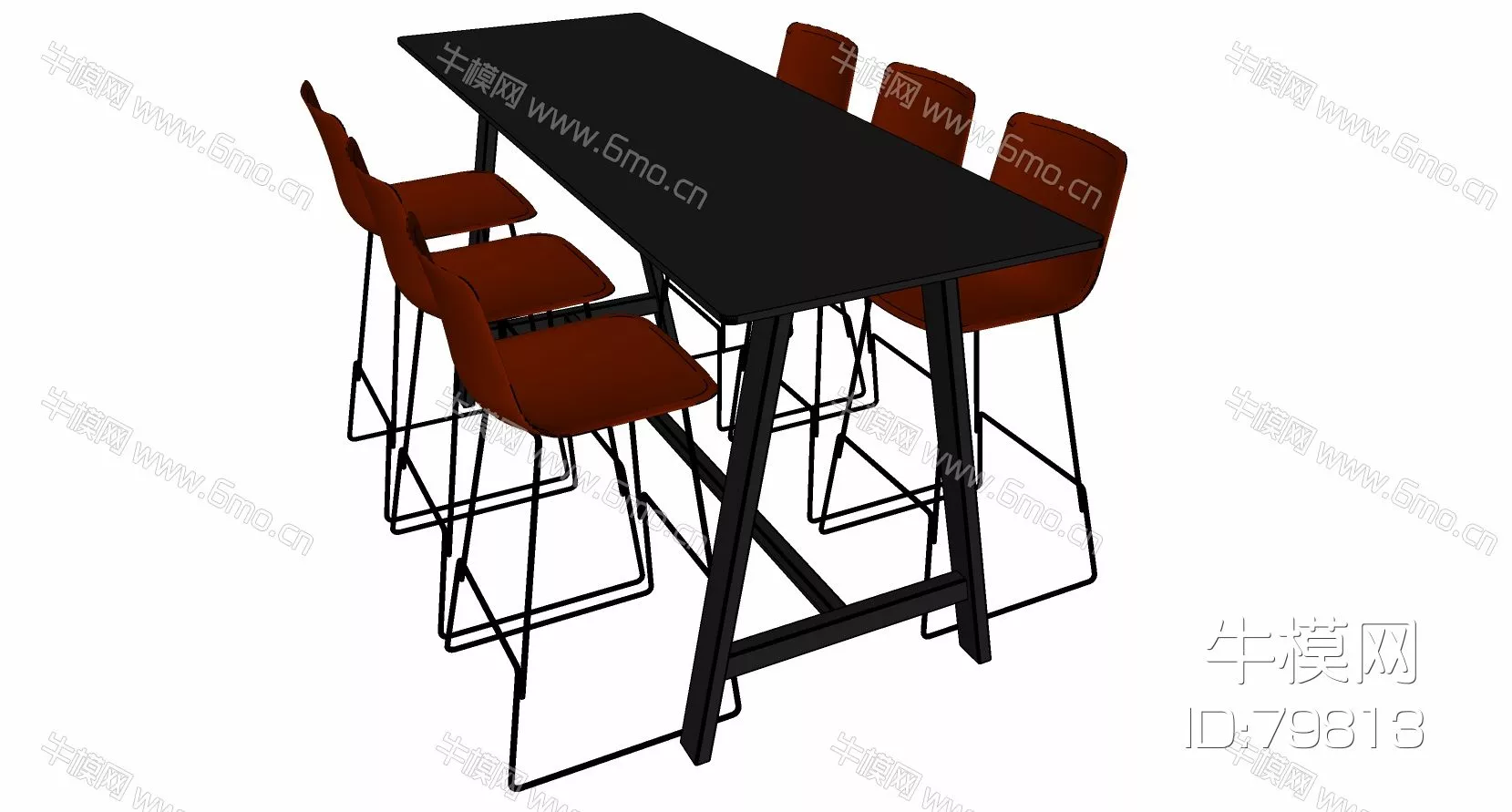 MODERN DESK - SKETCHUP 3D MODEL - ENSCAPE - 79813