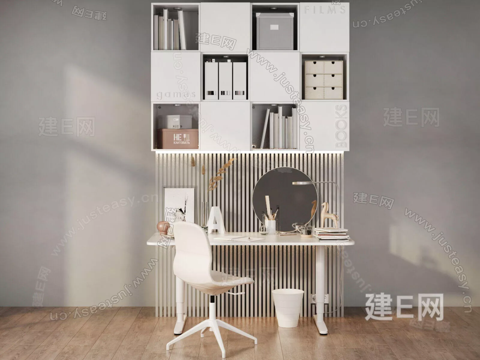 MODERN DESK - SKETCHUP 3D MODEL - VRAY - 115295505