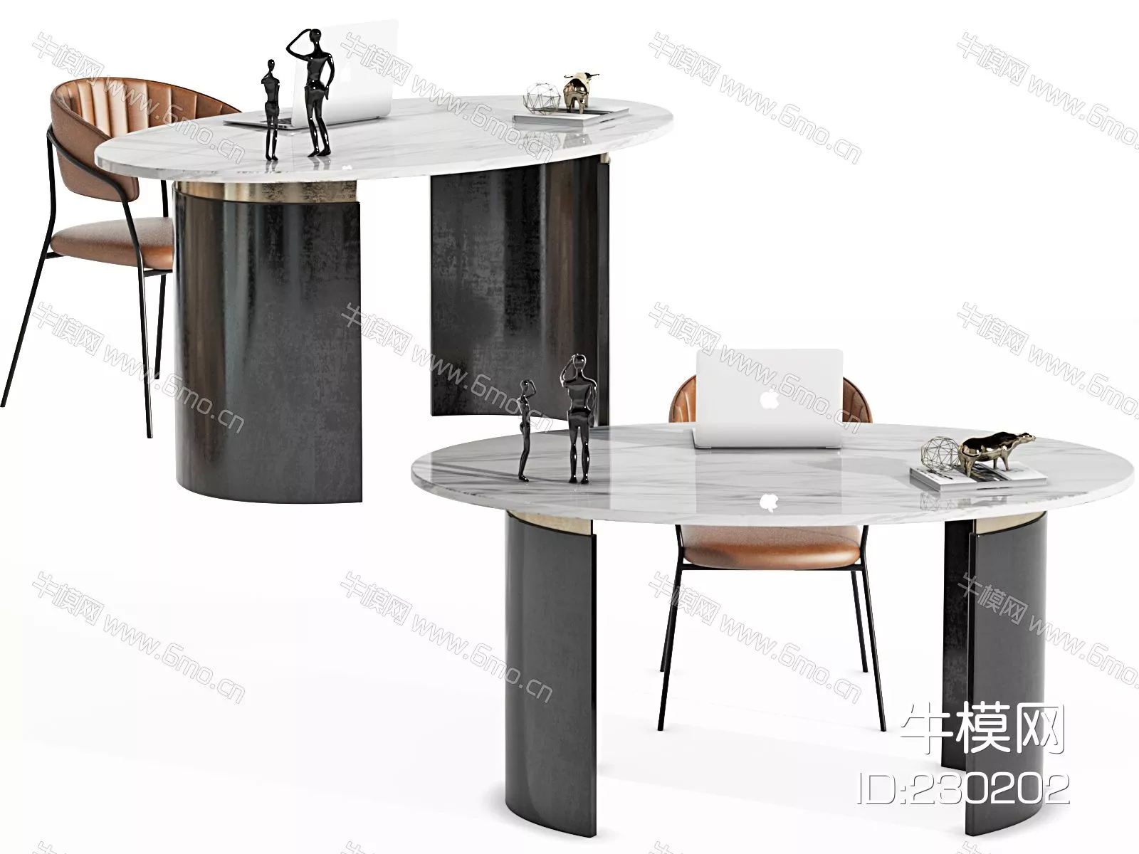 MODERN DESK - SKETCHUP 3D MODEL - VRAY - 230202