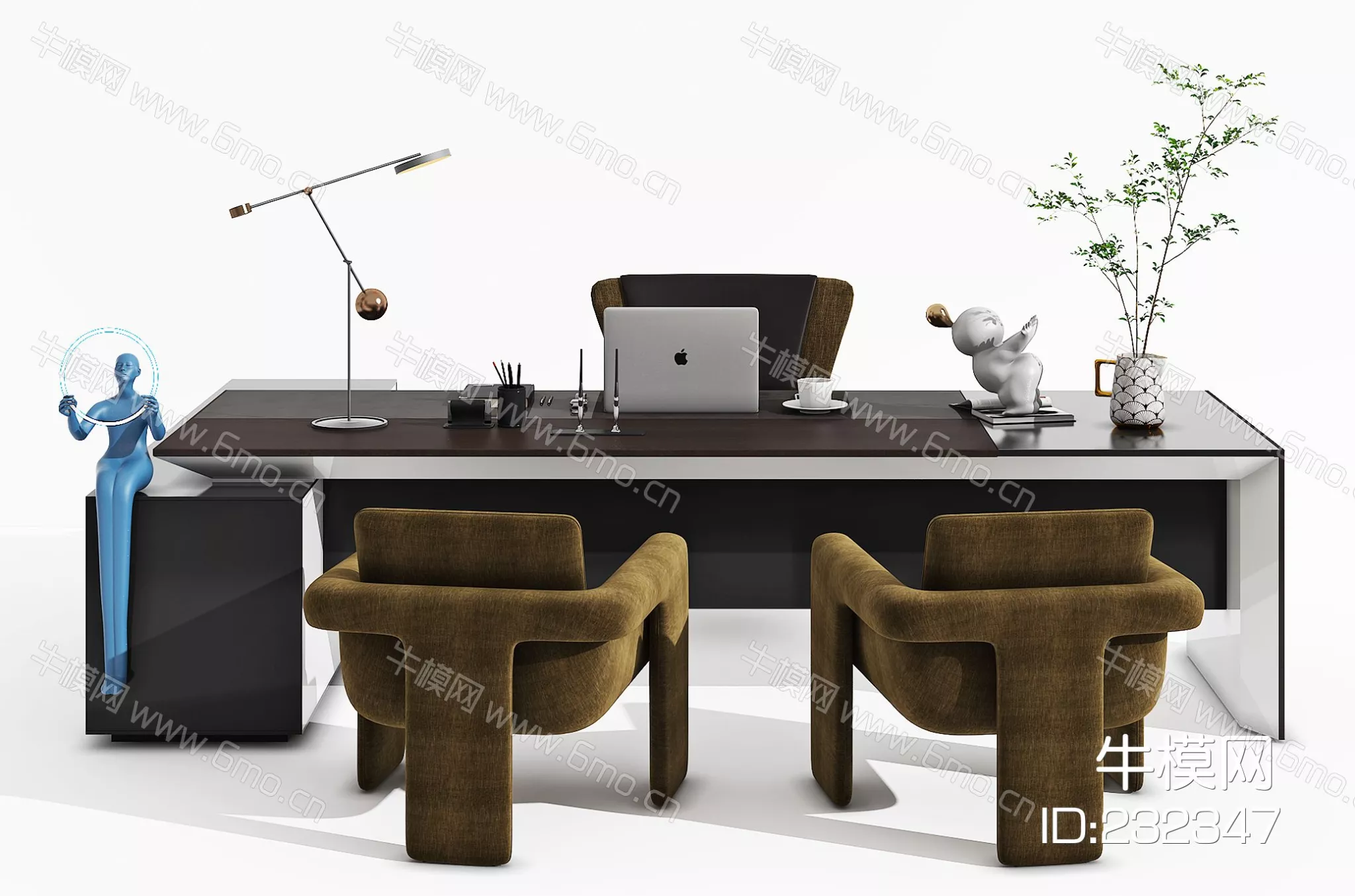 MODERN DESK - SKETCHUP 3D MODEL - VRAY - 232347