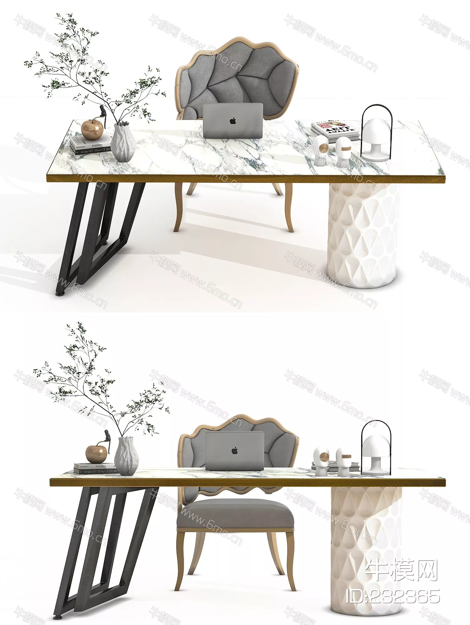 MODERN DESK - SKETCHUP 3D MODEL - VRAY - 232365