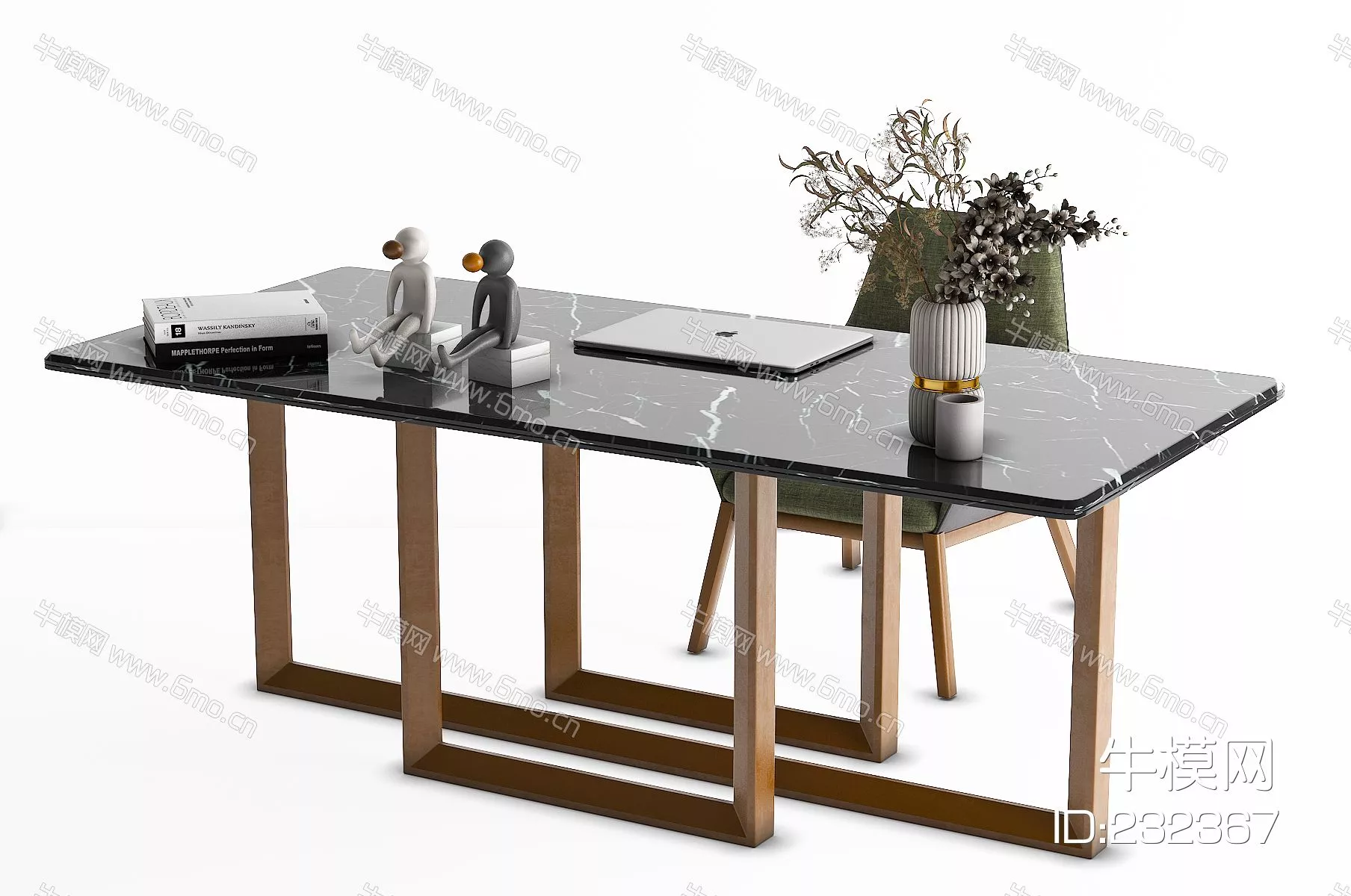 MODERN DESK - SKETCHUP 3D MODEL - VRAY - 232367