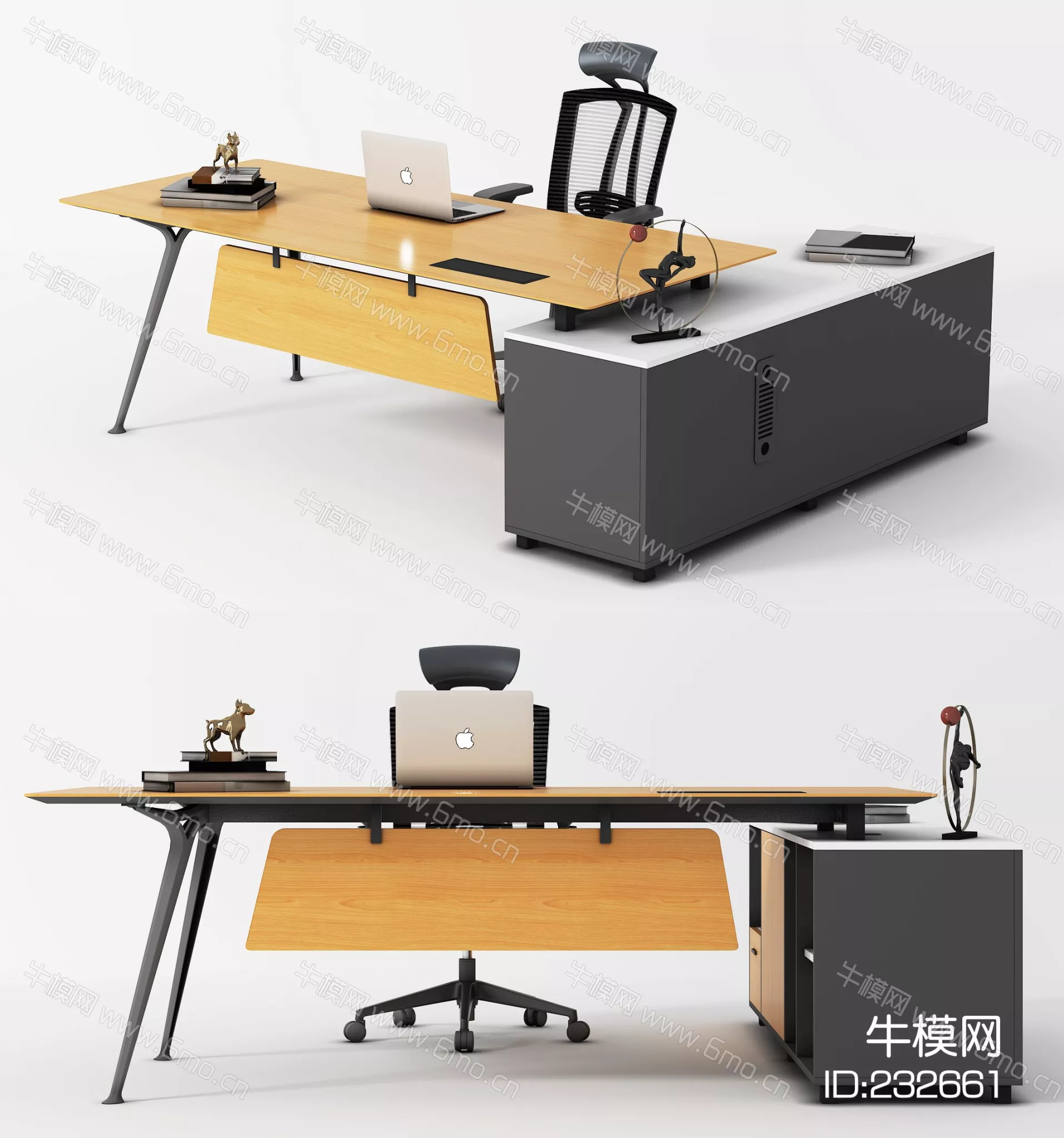 MODERN DESK - SKETCHUP 3D MODEL - VRAY - 232661