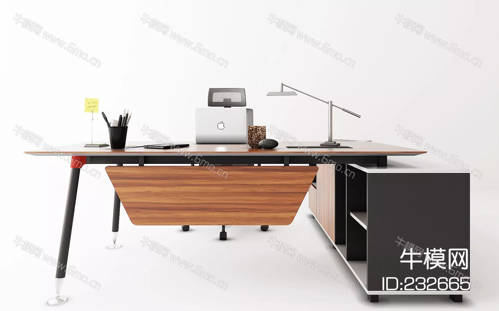 MODERN DESK - SKETCHUP 3D MODEL - VRAY - 232665