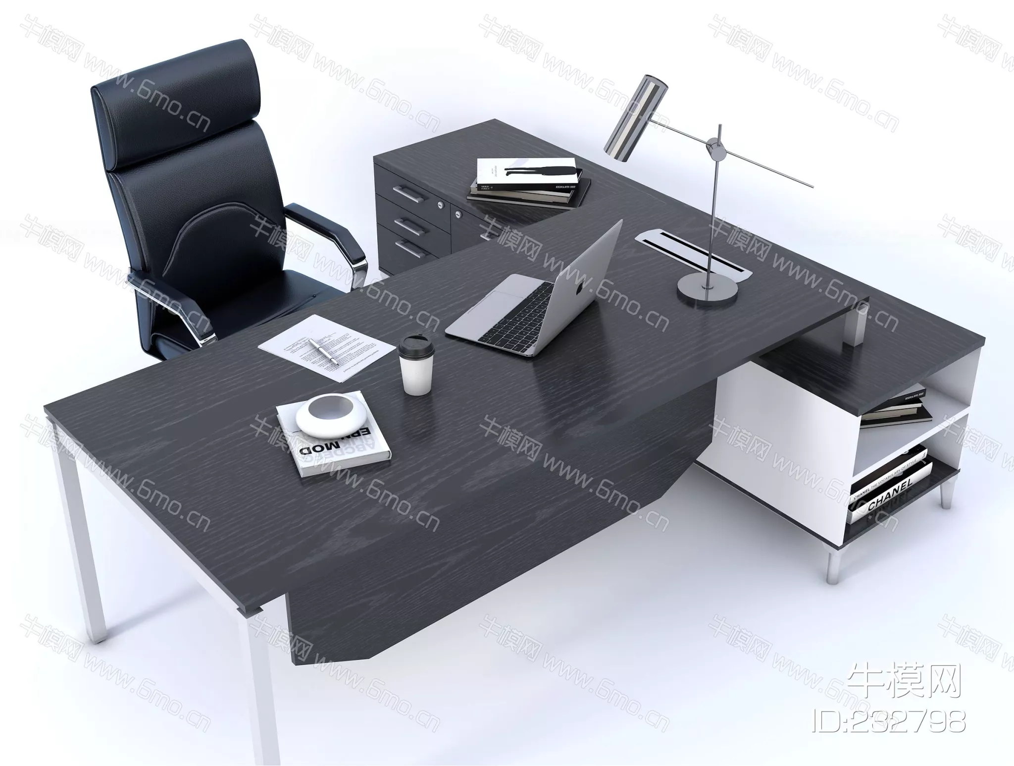 MODERN DESK - SKETCHUP 3D MODEL - VRAY - 232798