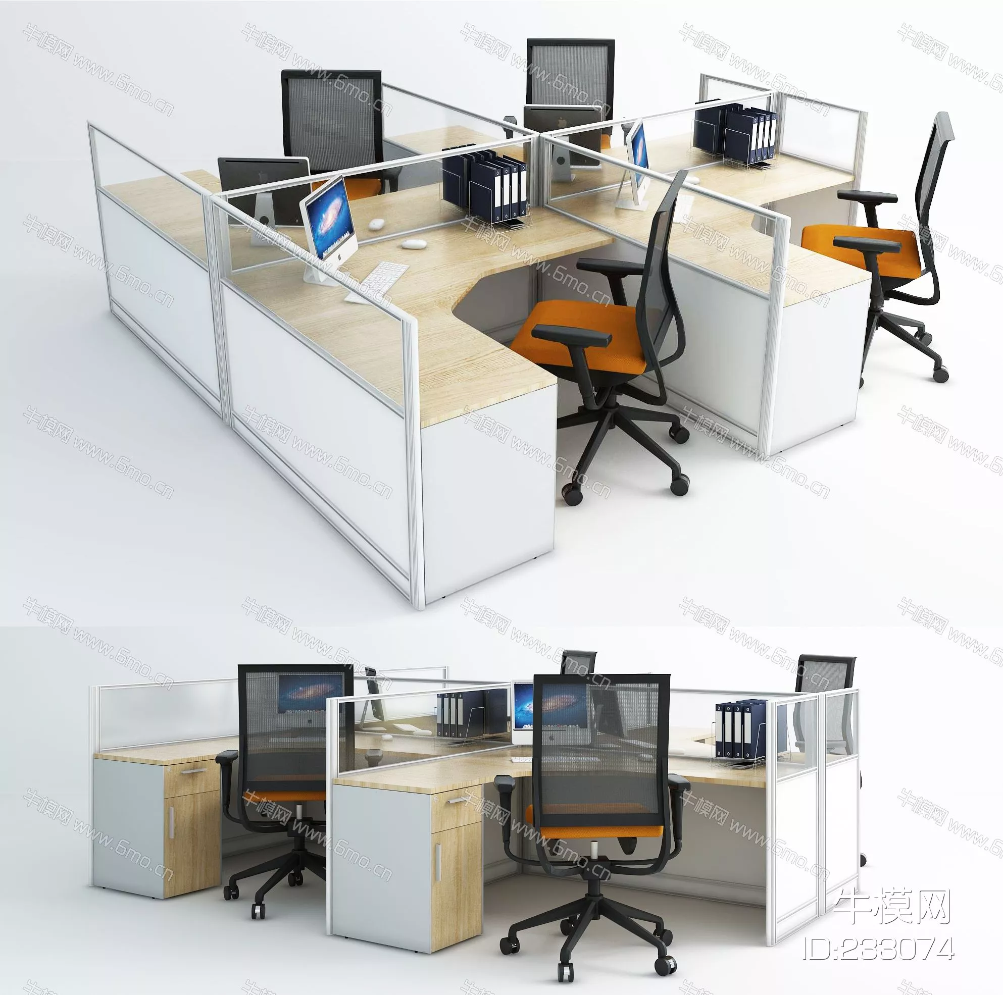 MODERN DESK - SKETCHUP 3D MODEL - VRAY - 233074