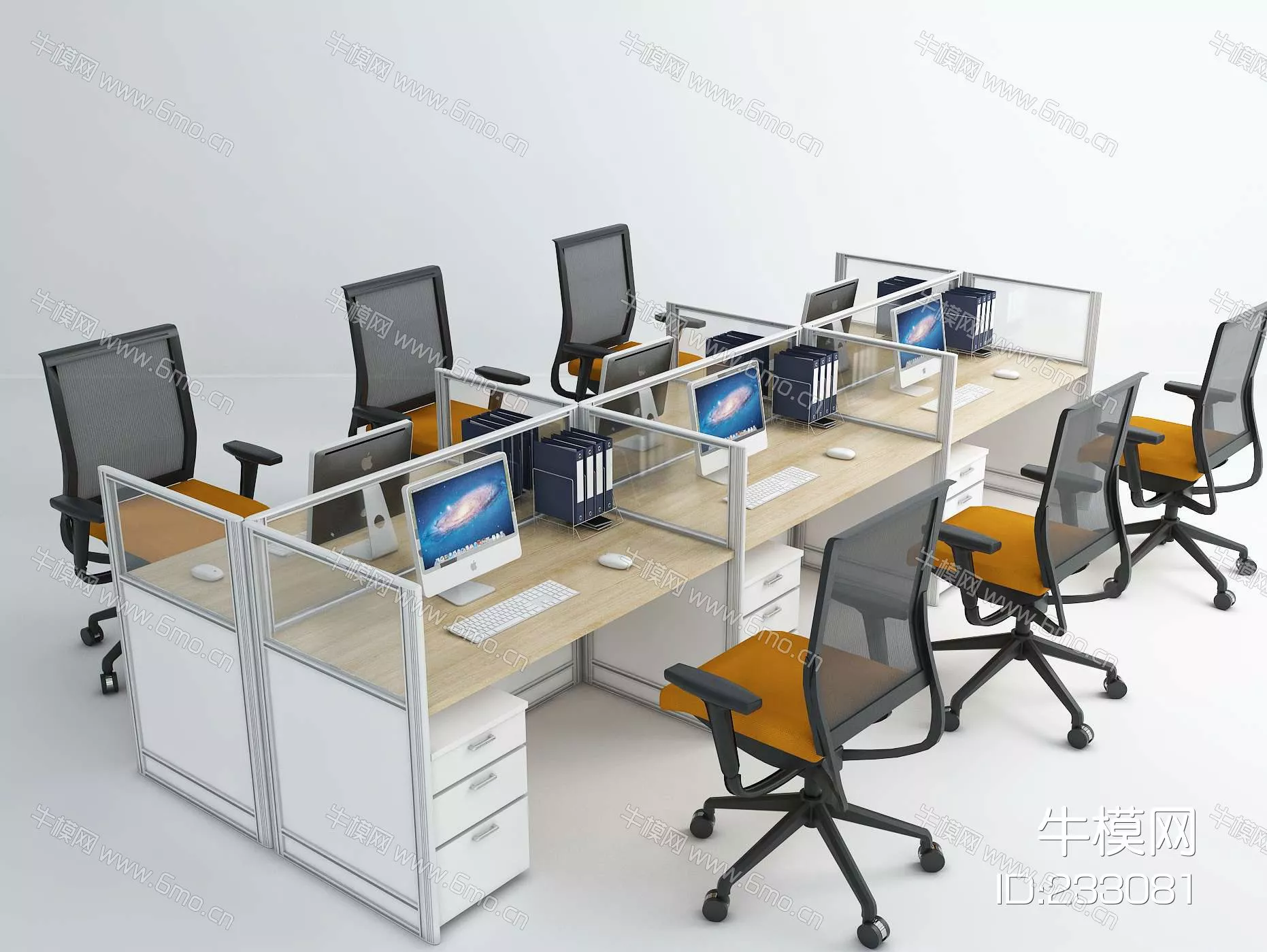 MODERN DESK - SKETCHUP 3D MODEL - VRAY - 233081