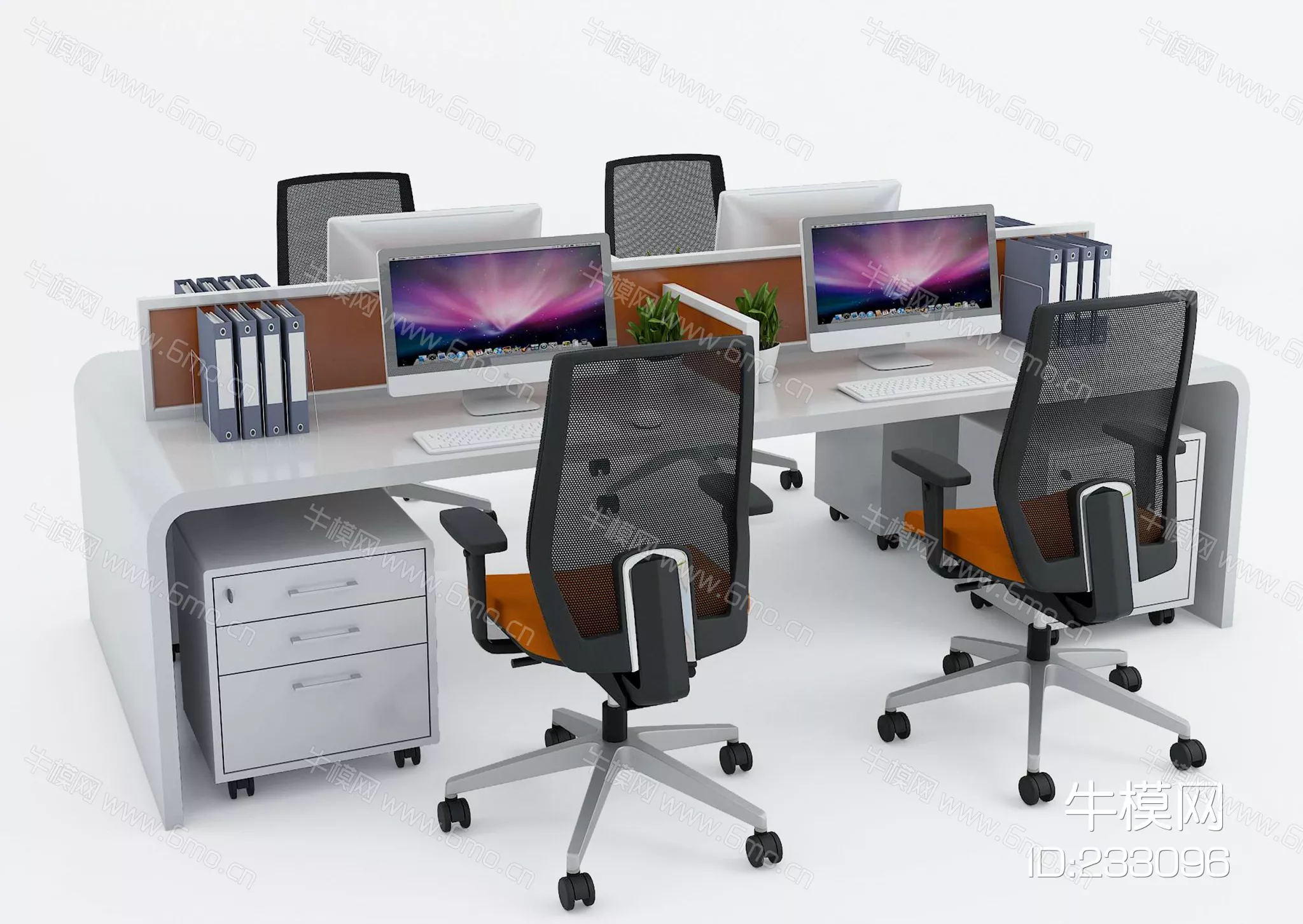 MODERN DESK - SKETCHUP 3D MODEL - VRAY - 233096