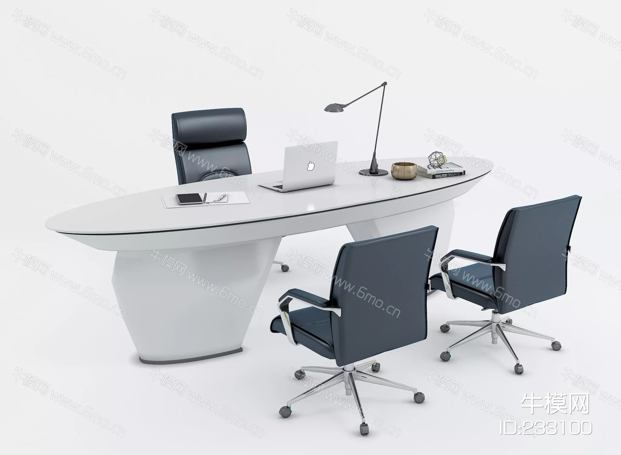 MODERN DESK - SKETCHUP 3D MODEL - VRAY - 233100