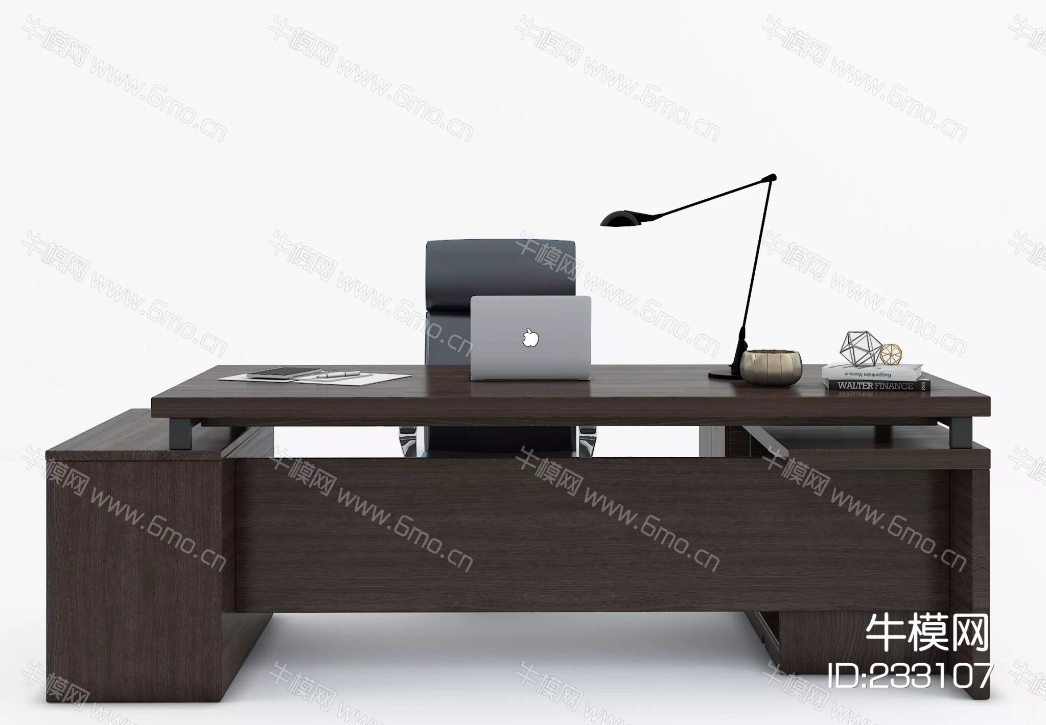 MODERN DESK - SKETCHUP 3D MODEL - VRAY - 233107