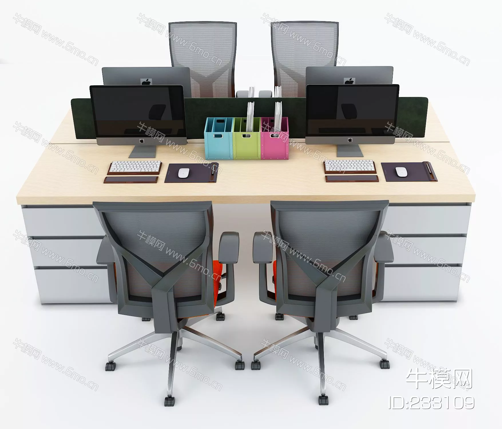 MODERN DESK - SKETCHUP 3D MODEL - VRAY - 233109