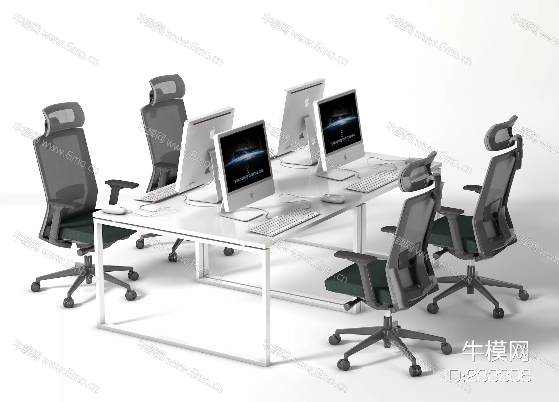 MODERN DESK - SKETCHUP 3D MODEL - VRAY - 233306