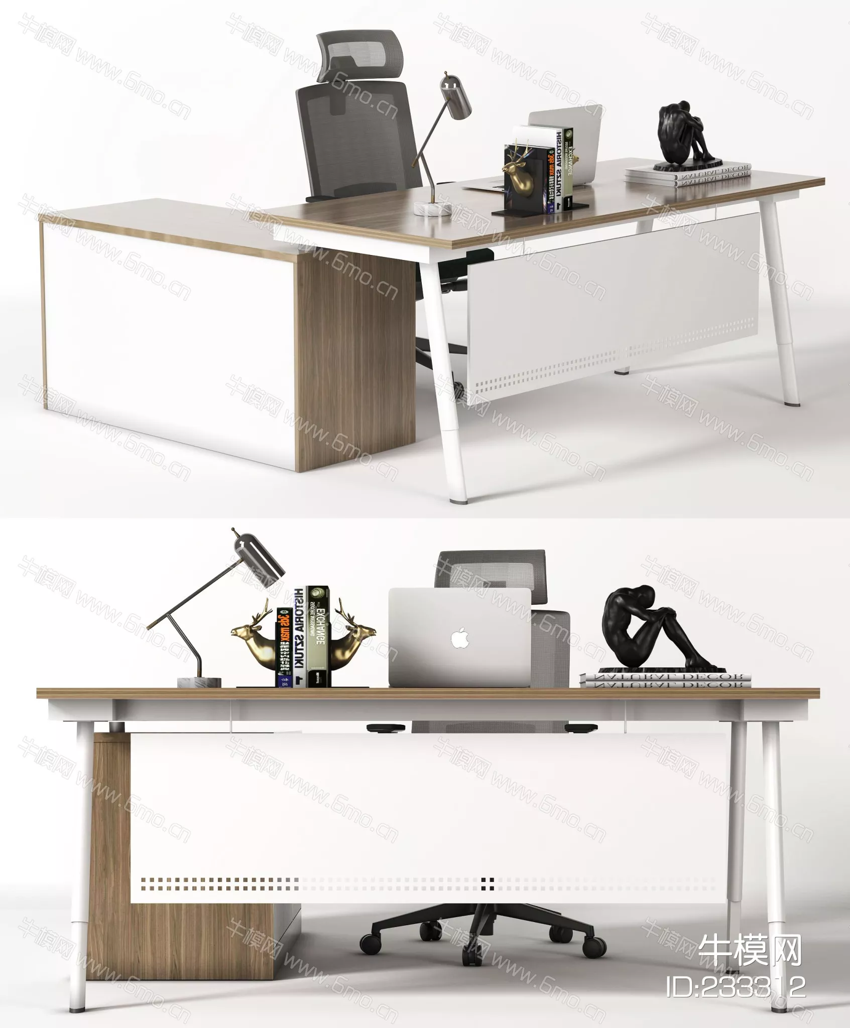 MODERN DESK - SKETCHUP 3D MODEL - VRAY - 233312