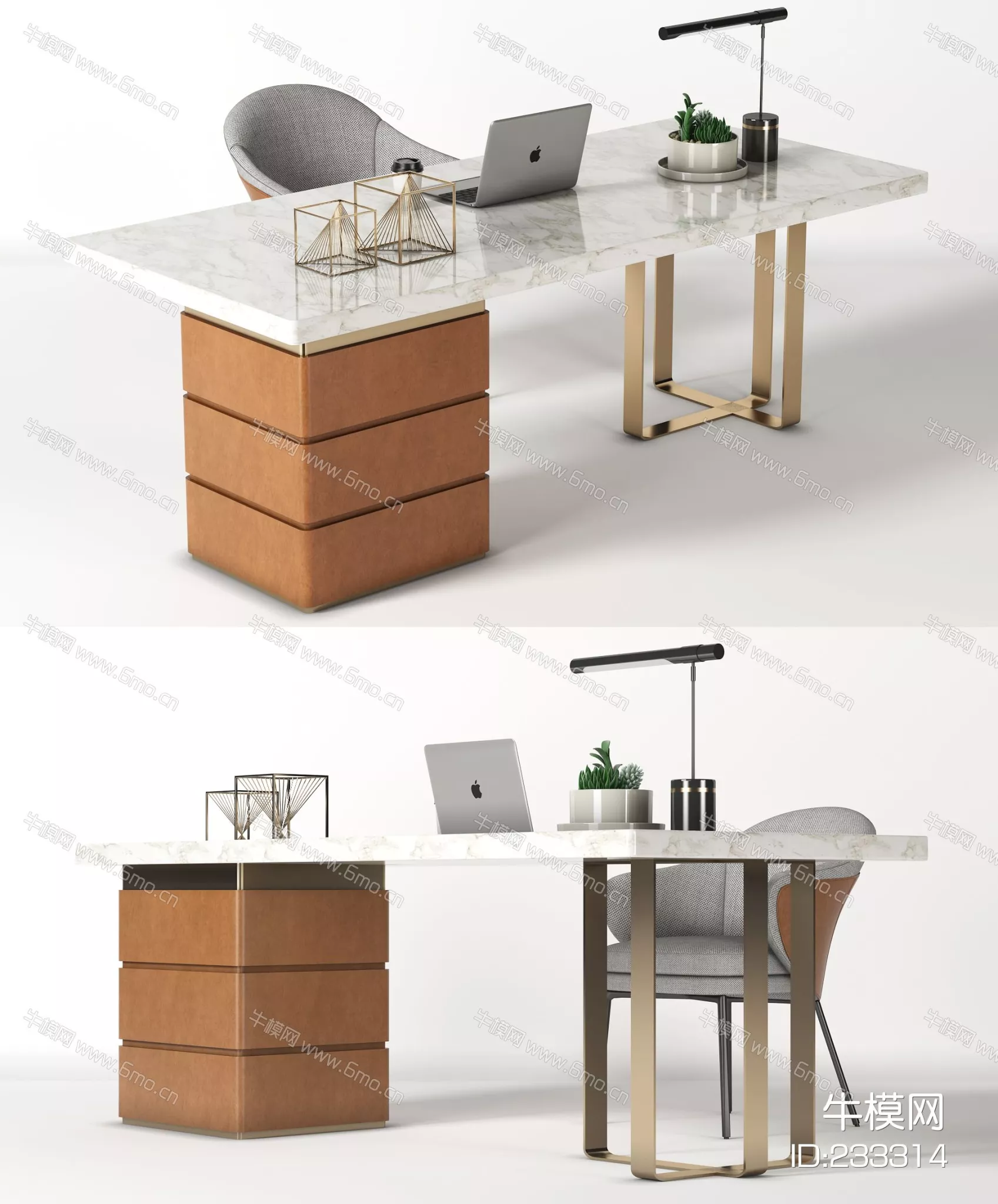 MODERN DESK - SKETCHUP 3D MODEL - VRAY - 233314