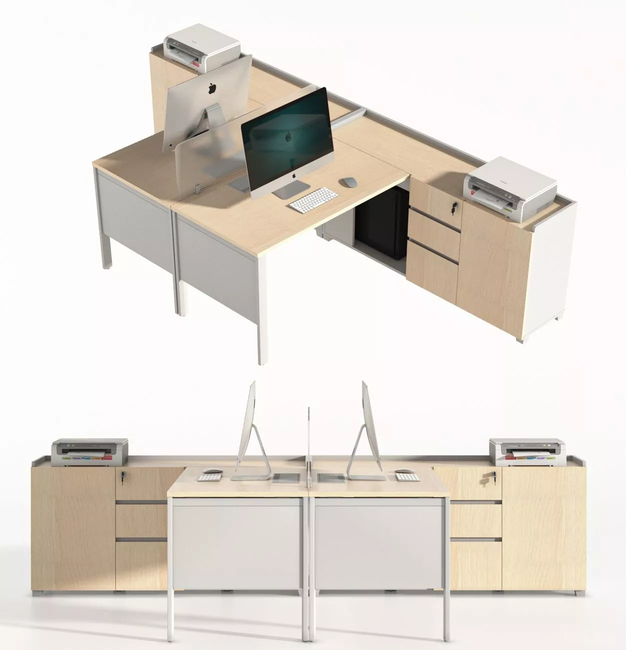 MODERN DESK - SKETCHUP 3D MODEL - VRAY - 244929