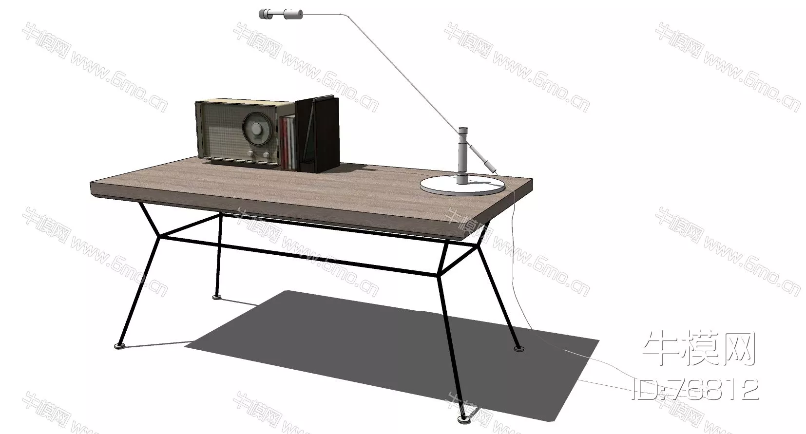 MODERN DESK - SKETCHUP 3D MODEL - VRAY - 76812