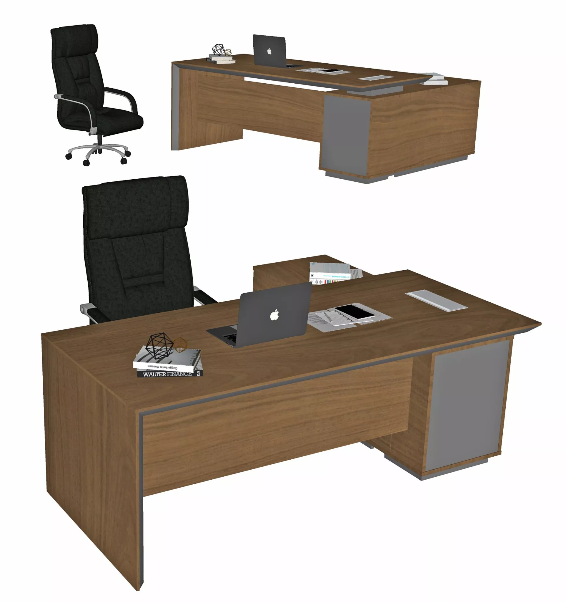 MODERN DESK - SKETCHUP 3D MODEL - VRAY OR ENSCAPE - 245030