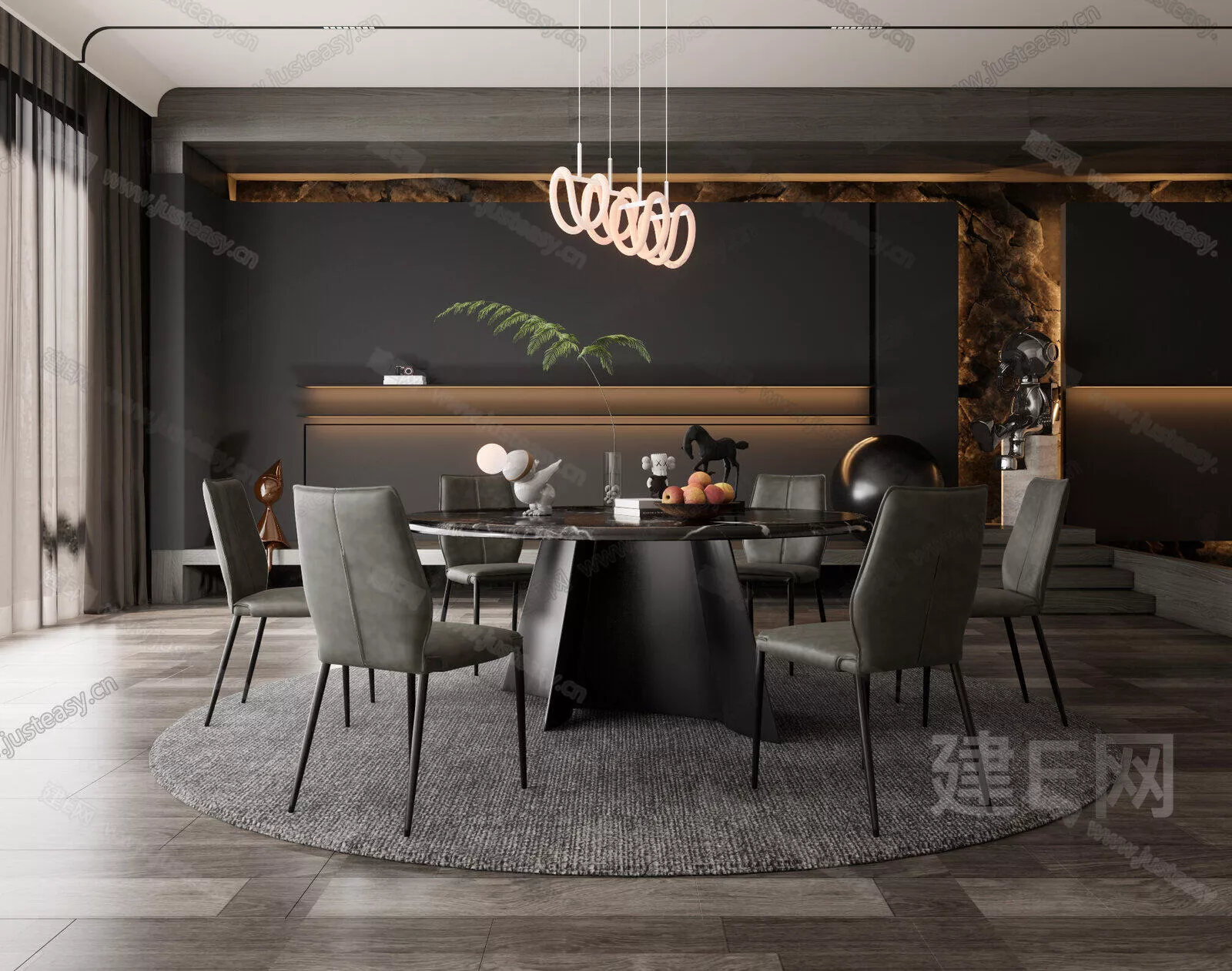 MODERN DINING ROOM - SKETCHUP 3D SCENE - ENSCAPE - 109397884