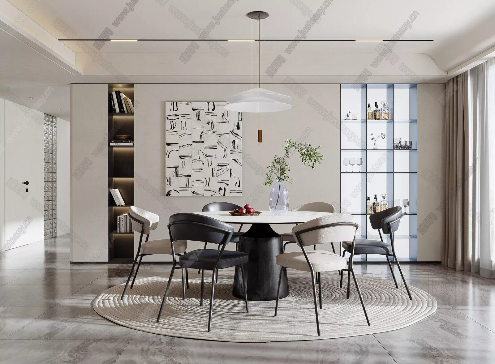 MODERN DINING ROOM - SKETCHUP 3D SCENE - ENSCAPE - 113592764