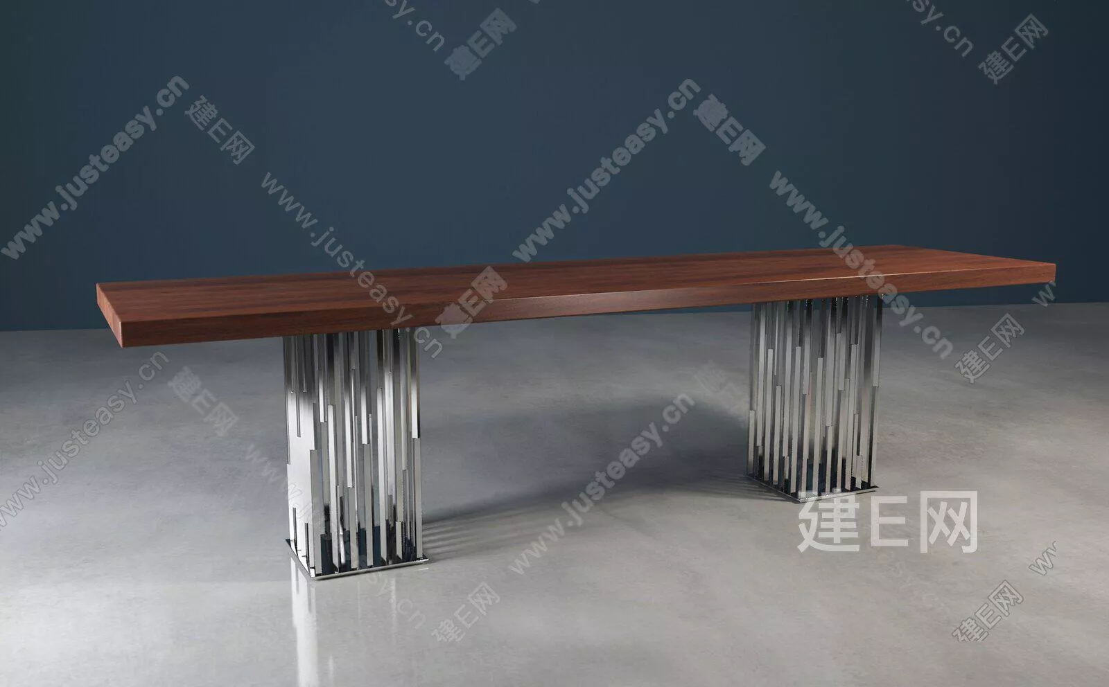 MODERN DINING TABLE SET - SKETCHUP 3D MODEL - ENSCAPE - 111037859
