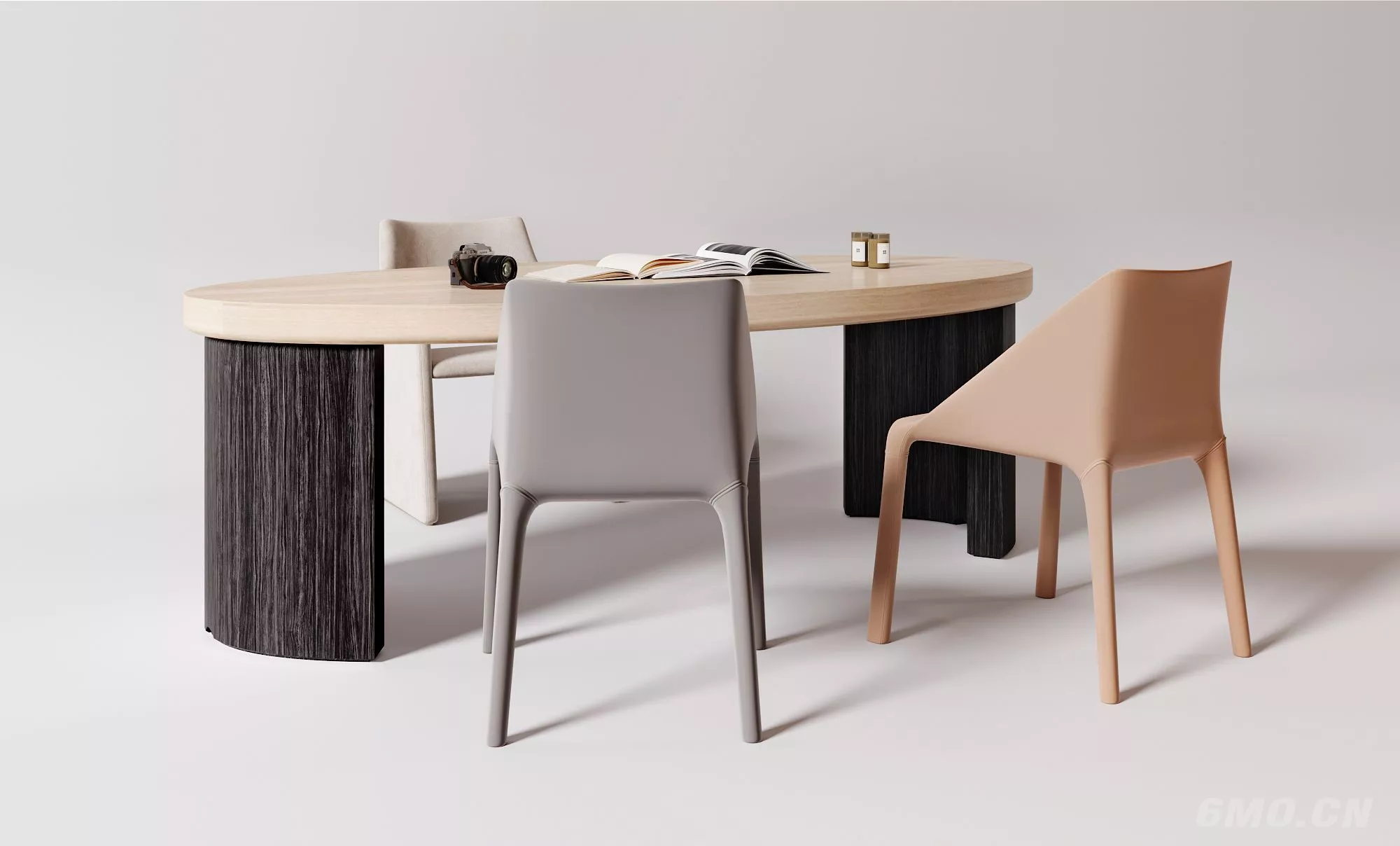 MODERN DINING TABLE SET - SKETCHUP 3D MODEL - ENSCAPE - 244141
