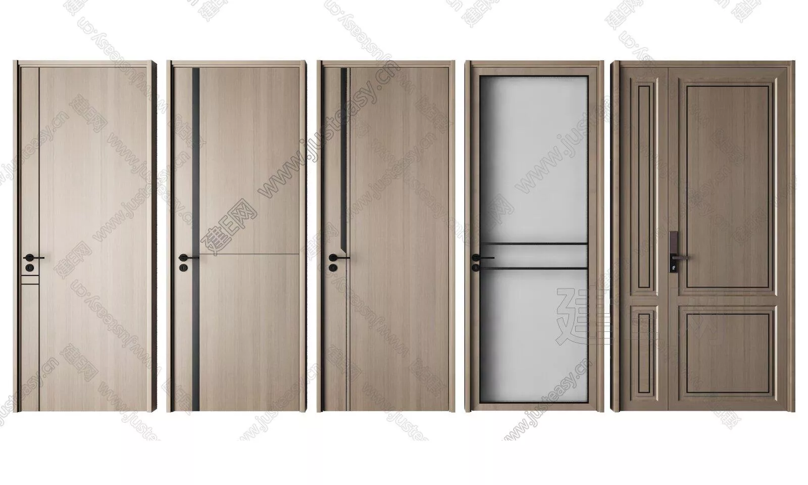 MODERN DOOR AND WINDOWS - SKETCHUP 3D MODEL - ENSCAPE - 106319355
