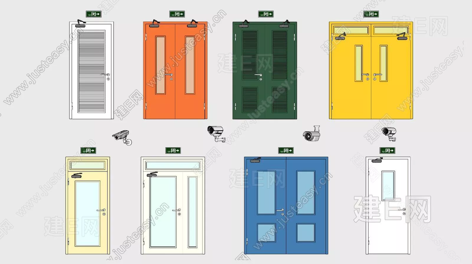 MODERN DOOR AND WINDOWS - SKETCHUP 3D MODEL - ENSCAPE - 107233504