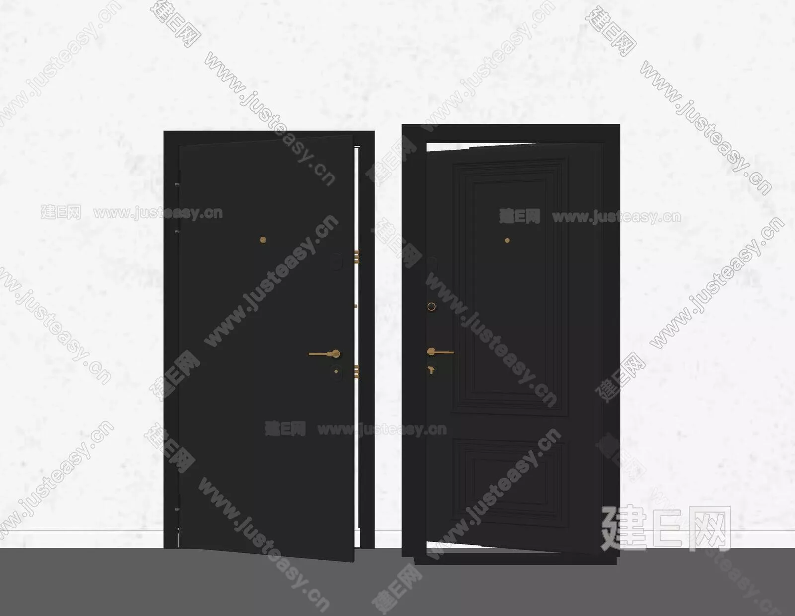 MODERN DOOR AND WINDOWS - SKETCHUP 3D MODEL - ENSCAPE - 109199368