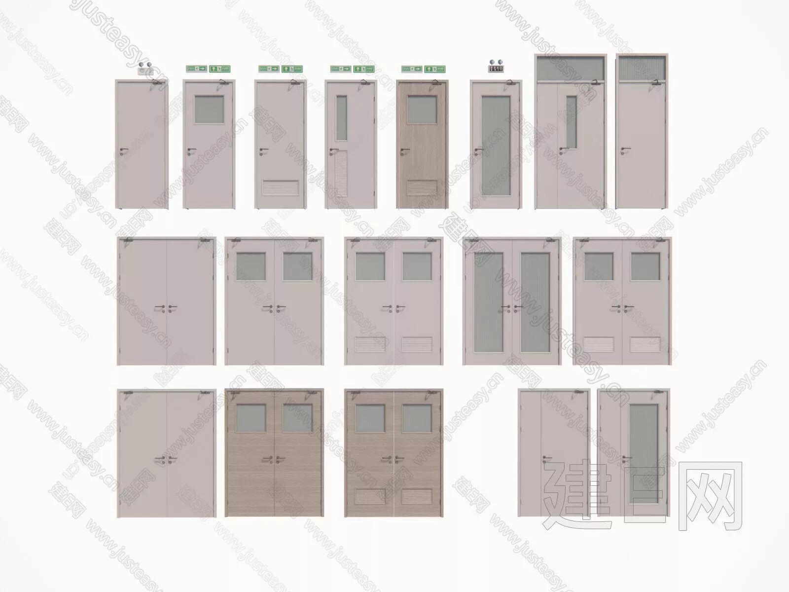 MODERN DOOR AND WINDOWS - SKETCHUP 3D MODEL - ENSCAPE - 109593864